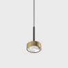 SOL MINI P NANO, D75mm, H135mm, 7W LED, 24°, 3000K, IP20, чёрный/латунь (03.7531.7.930.BK/BR)