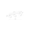 Светильник потолочный TOP BROWN 3 TK Lighting в гостиную, кухню в стиле хай-тек