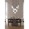 Подвесной светильник в стиле модерн MARTIN BLACK WHITE LAMPA  13 TK Lighting в гостиную, кухню в цвете черный
