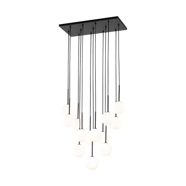 Подвесной светильник в стиле модерн MARTIN BLACK WHITE LAMPA  13 TK Lighting в гостиную, кухню в цвете черный
