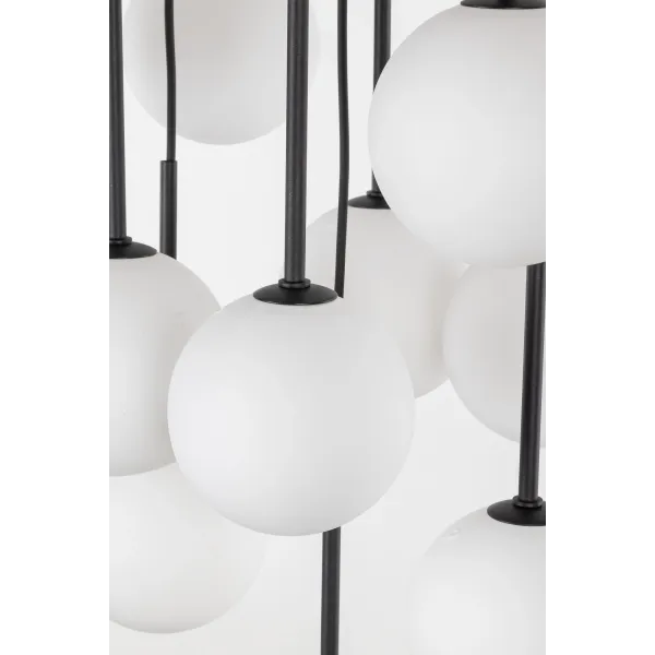 Подвесной светильник в стиле модерн MARTIN BLACK WHITE LAMPA  13 TK Lighting в гостиную, кухню в цвете черный