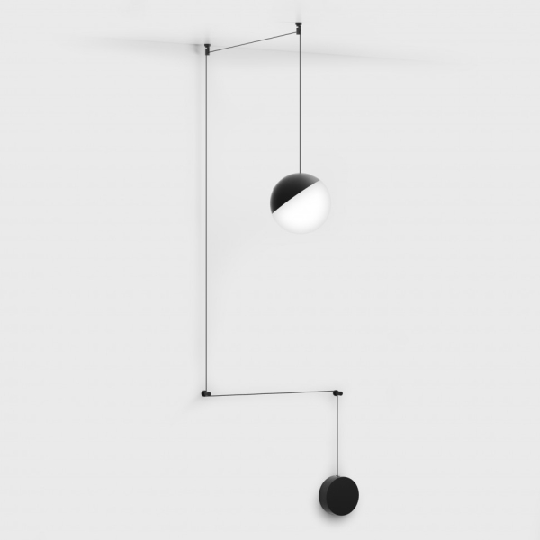 BALL L DTW, D180mm, LED 28W, 1800-3000К, черный (02.1800.28.DTW.BK)
