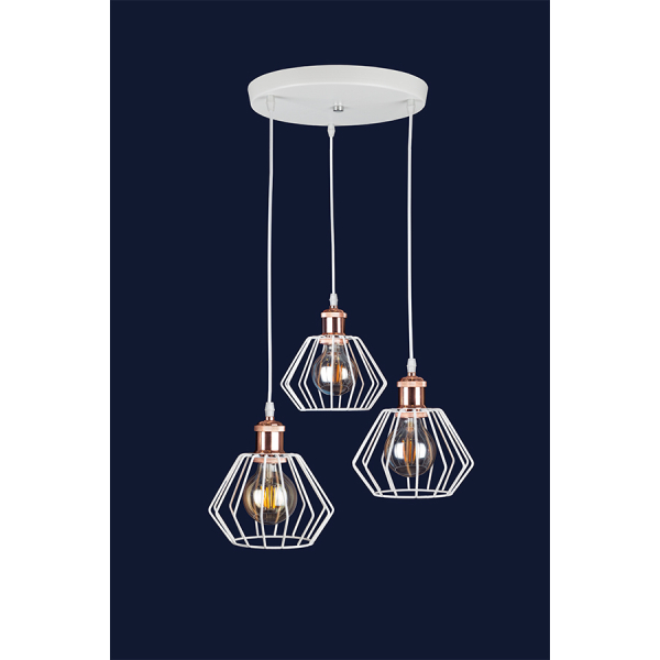 Купить подвесной светильник 756pr108f-3 WH + RG (300)