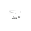 Светильник настенный светодиодный в спальню и гостиную NORMAN WALL L WHITE Azzardo, LED бра в стиле хай-тек