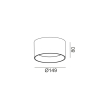 PRISMA M, D149mm, H80mm, LED 13W, 4000К, білий (02.1580.13.940.WH)