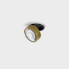 SOL IN MINI, D75mm, H26mm, LED 7W, 4000K, чёрный/латунь (01.7526.7.940.BK + SOL M RING GRAIN BRASS)