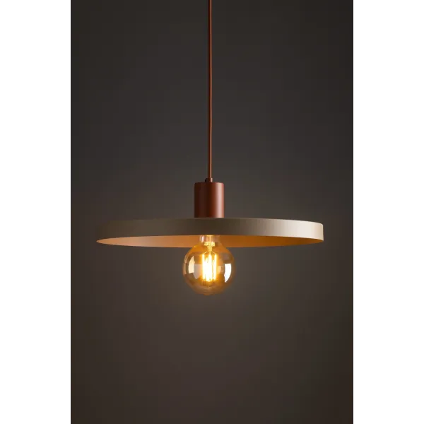 Подвесной светильник в стиле лофт SILA BRICK SABIA 1XE27 LAMPA WISZ?CA 400 TK Lighting в кухню, спальню в цвете красный