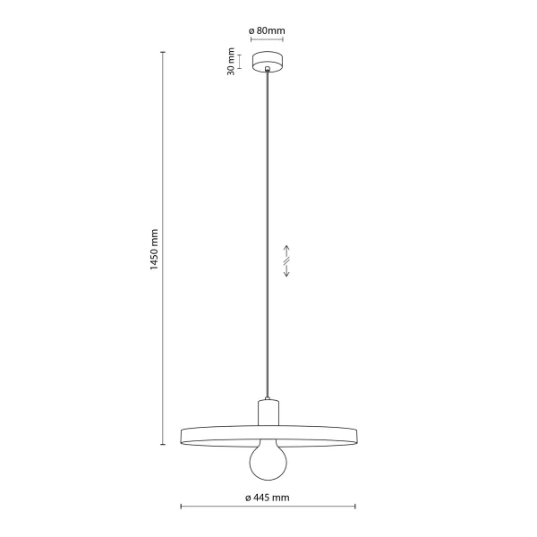 Подвесной светильник в стиле лофт SILA BRICK SABIA 1XE27 LAMPA WISZ?CA 400 TK Lighting в кухню, спальню в цвете красный