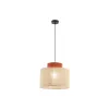 Подвесной светильник в стиле скандинавский DUO JUTA BROWN 1 TK Lighting в кухню, спальню в цвете черный