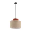 Подвесной светильник в стиле скандинавский DUO JUTA BROWN 1 TK Lighting в кухню, спальню в цвете черный