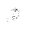 PICO_LINE TUB M, D45мм, H63мм, LED 9W, 3000K, ON/OFF, 24V, латунь (16.0460.9.930.BR)
