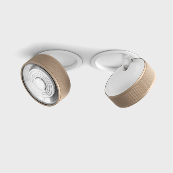 SOL IN, D95mm, H33mm, LED 14W 4000K, білий/sahara beige (01.9533.14.940.WH + SOL RING GRAIN SAHARA BEIGE)
