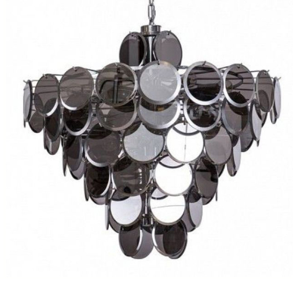 Підвісна світлодіодна люстра VERLE B D77 Chrome   LED