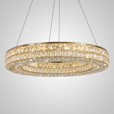 Підвісна світлодіодна люстра ACHILLES D100 Brass LED