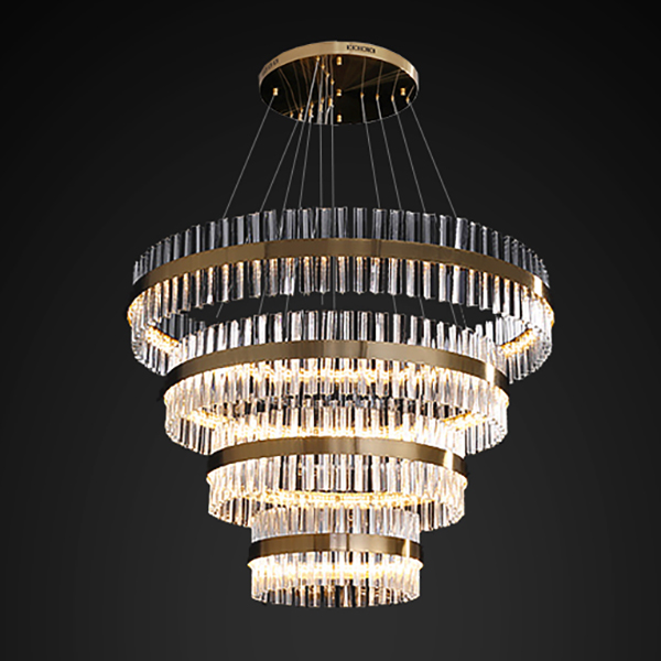 Підвісна світлодіодна люстра SALMINA D100+80+60+40   LED