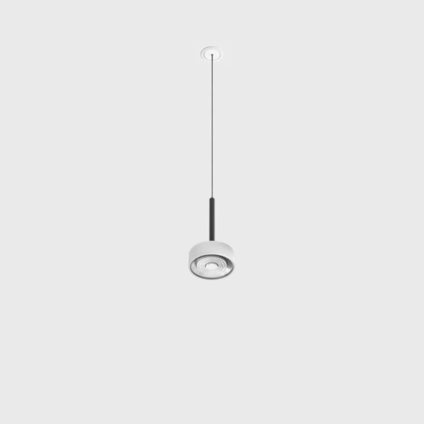SOL MINI P NANO, D75mm, H135mm, 7W LED, 24°, 4000K, IP20, чёрный/белый (03.7532.7.940.BK/WHG)