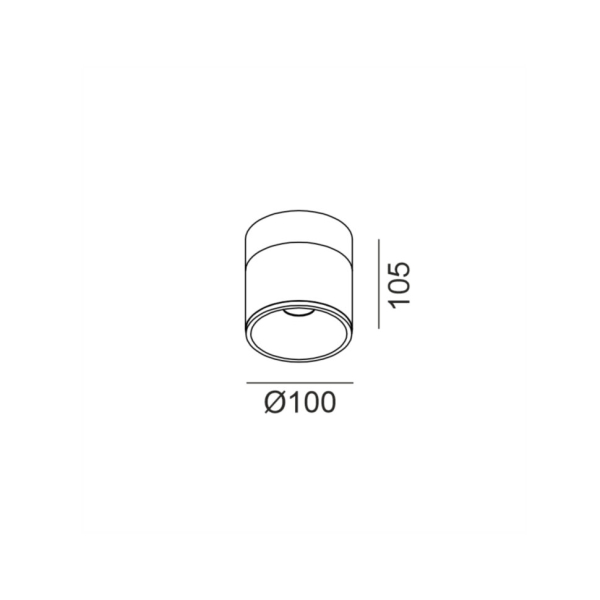 GLOW S, D100mm, H105mm, LED 9W, 3000К, опаловий/білий (02.0910.9.930.WH)