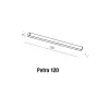 Светильник настенный светодиодный в ванную PETRA 120 4000 CHROME Azzardo, LED бра в стиле модерн