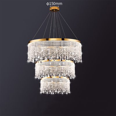 Підвісна світлодіодна люстра CASSANDRA D40+60+80 LED