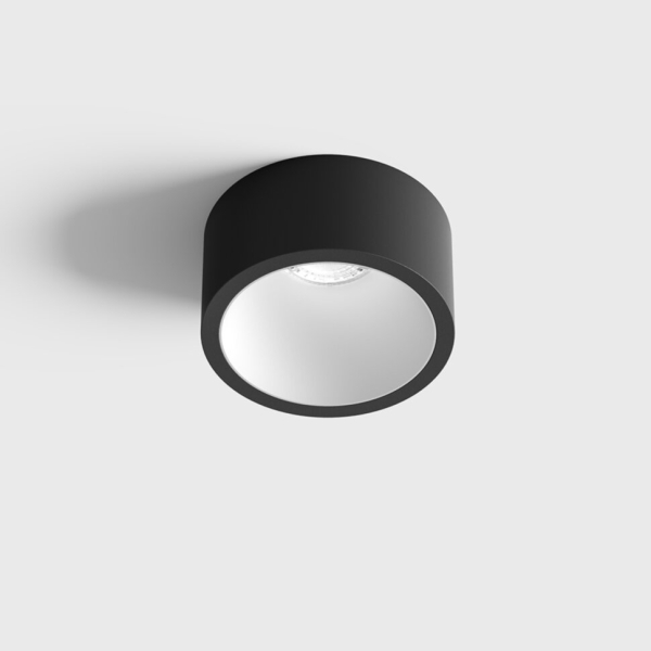 INVISIBLE MINI OUT, D55mm, H58mm, LED 6.3W, 4000K, чёрный/белый (01.2203.7.940.BK/WH)