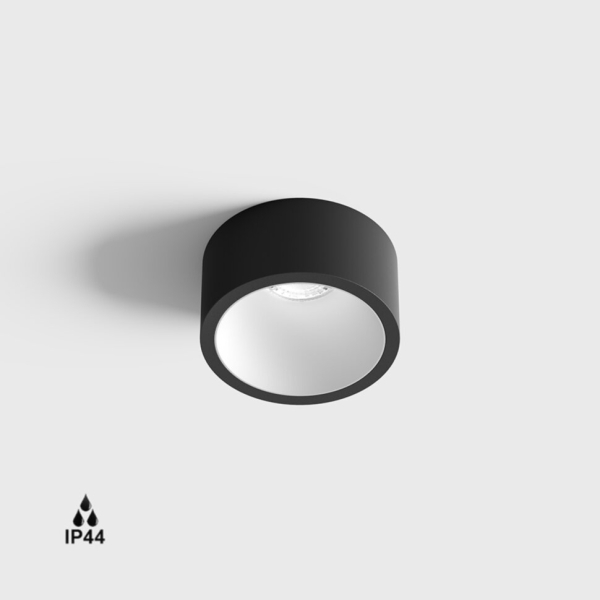 INVISIBLE MINI OUT, D55mm, H58mm, LED 6.3W, 4000K, чёрный/белый (01.2203.7.940.BK/WH)