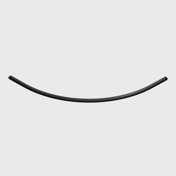 Підвісний радіальний кут PICO_LINE ARC O, R450mm, 500x500mm, H18mm, чорний (16.OC45.BK)