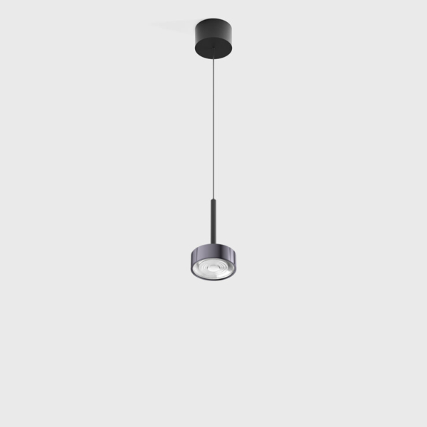 SOL MINI P, D75mm, H135mm, 7W LED, 24º, 3000K, IP20, чёрный/diamond black (03.7530.7.940.BK/DB)