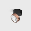 SOL SURF, D95mm, H78mm, LED 14W 4000K, чорний/мідь (02.9533.14.940.BK + SOL RING COPPER)