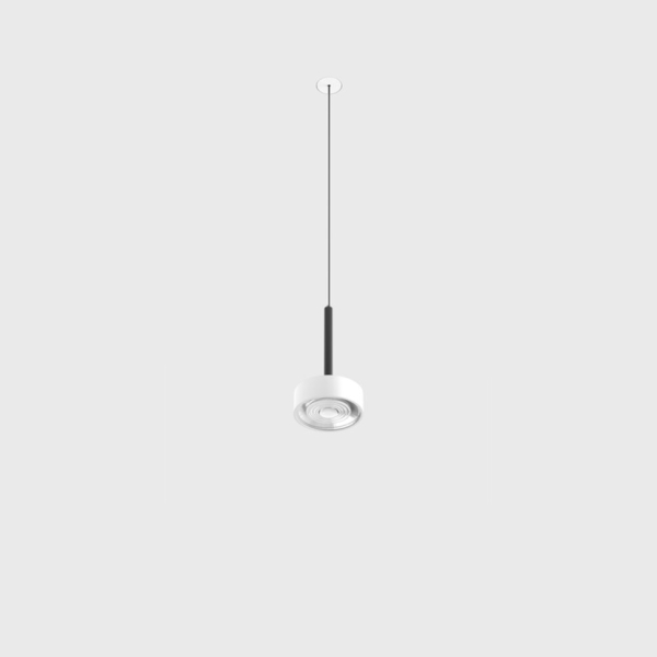 SOL MINI P NANO, D75mm, H135mm, 7W LED, 24°, 3000K, IP20, чёрный/белый (03.7531.7.930.BK/WH)