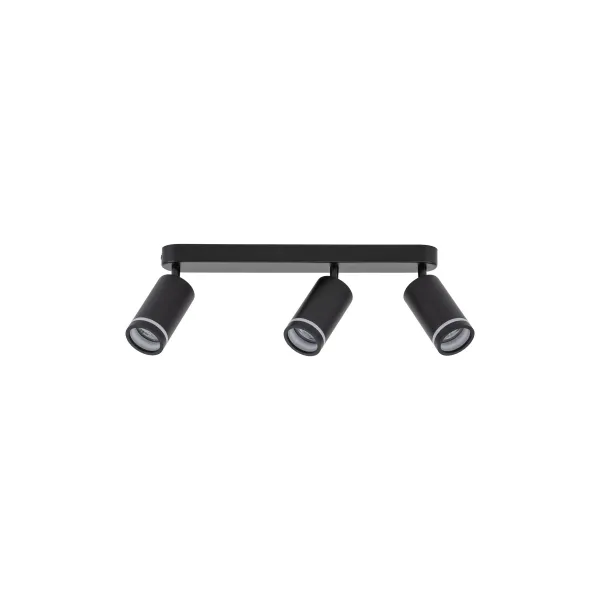 Светильник потолочный JET BLACK 3*GU10 TK Lighting в гостиную, кухню в стиле хай-тек