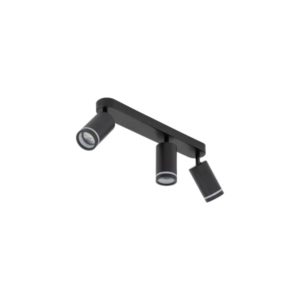 Светильник потолочный JET BLACK 3*GU10 TK Lighting в гостиную, кухню в стиле хай-тек