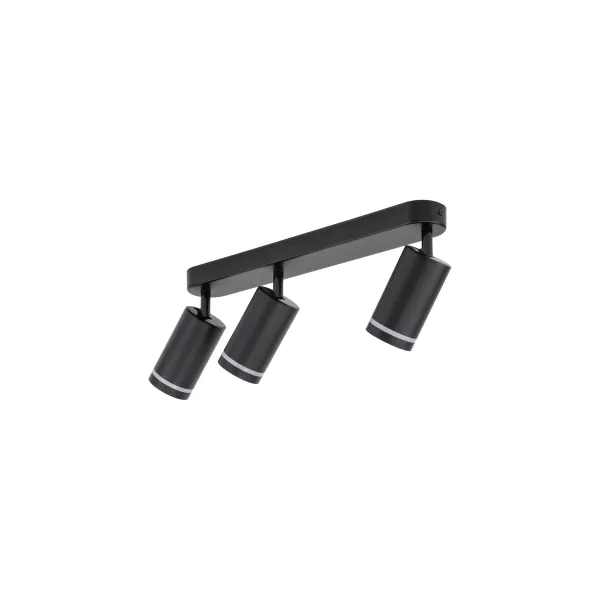 Светильник потолочный JET BLACK 3*GU10 TK Lighting в гостиную, кухню в стиле хай-тек