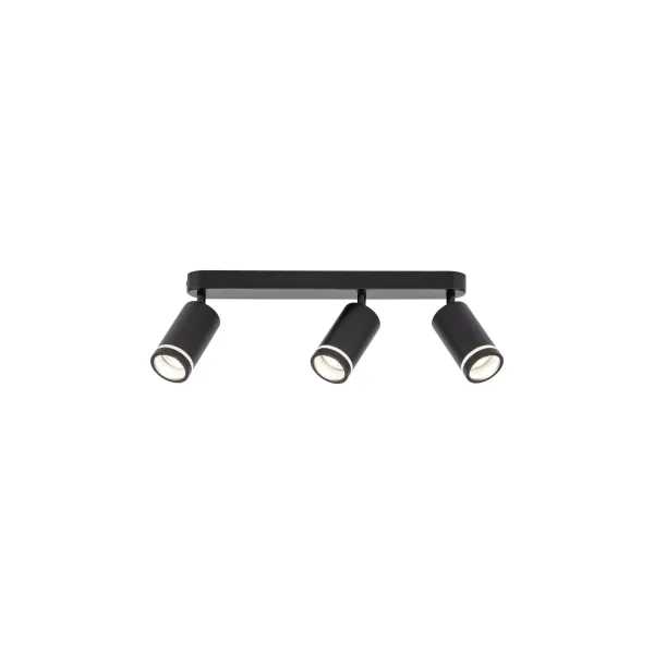 Светильник потолочный JET BLACK 3*GU10 TK Lighting в гостиную, кухню в стиле хай-тек
