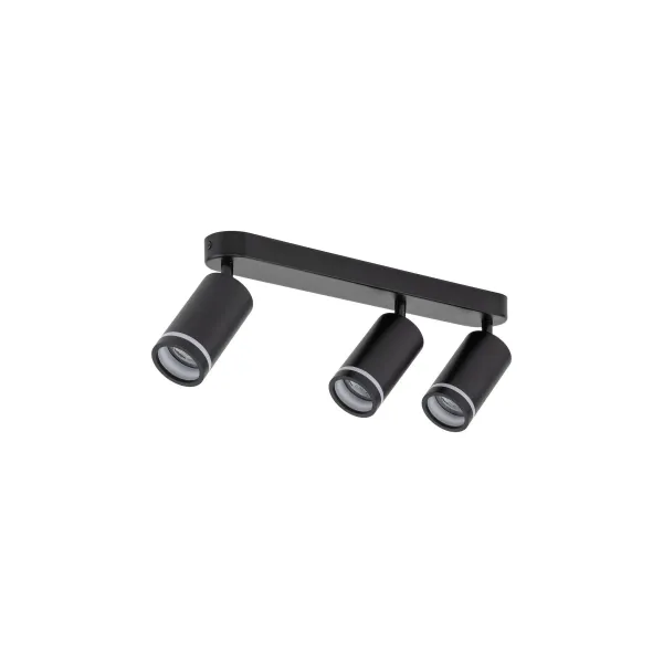 Светильник потолочный JET BLACK 3*GU10 TK Lighting в гостиную, кухню в стиле хай-тек