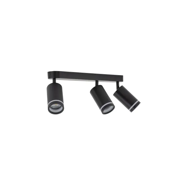 Светильник потолочный JET BLACK 3*GU10 TK Lighting в гостиную, кухню в стиле хай-тек