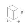 GRAPH1, L100mm, W73mm, H100mm, GU10 Max. 7W LED, белый (08.2010.7.000.WH)