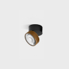 SOL SURF MINI, D75mm, H70mm, LED 7W, 3000K, чорний/coffee (02.7526.7.930.BK + SOL M RING GRAIN COFFEE)