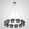 Підвісна світлодіодна люстра JANICE D100 D60 Black Grey  сучасна LED Deprimo купити 215807грн.
