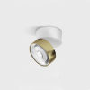 SOL SURF, D95mm, H78mm, LED 14W 3000K, білий/латунь (02.9533.14.930.WH + SOL RING BRASS)