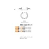 Светильник потолочный светодиодный SLIM 22 ROUND 4000K IP44 BLACK Azzardo в гостиную, спальню