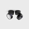 SOL SURF MINI, D75mm, H70mm, LED 7W, 4000K, чорний/diamond black (02.7526.7.940.BK + SOL M RING GRAIN DIAMOND BLACK)