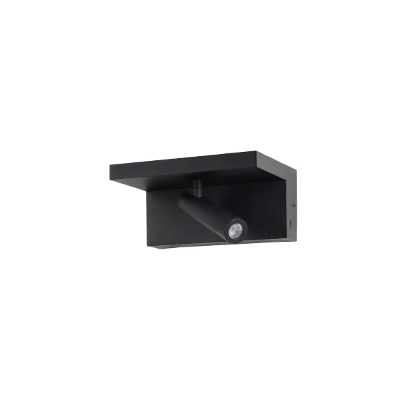 Светильник настенный светодиодный в спальню и гостиную HYLLA WALL NFC CHARGER BK Azzardo, LED бра в стиле хай-тек