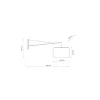 Бра настенное в спальню и гостиную GLORII BLACK  1 TK Lighting в стиле модерн