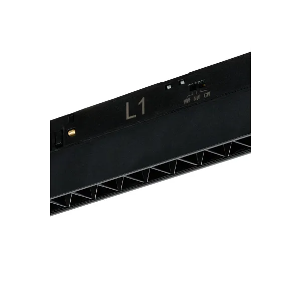 ALFA KIRA TRACK MAGNETIC 2LINE 36W CCT SWITCH DIM BK