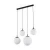 Подвесной светильник в стиле хай-тек ESME WHITE 4 TK Lighting в гостиную, кухню в цвете черный