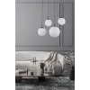 Подвесной светильник в стиле хай-тек ESME WHITE 4 TK Lighting в гостиную, кухню в цвете черный