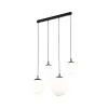 Подвесной светильник в стиле хай-тек ESME WHITE 4 TK Lighting в гостиную, кухню в цвете черный