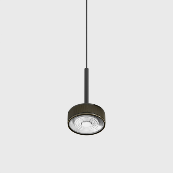 SOL MINI P NANO, D75mm, H135mm, 7W LED, 24°, 3000K, IP20, чорний/срібло (03.7531.7.930.BK/BZG)