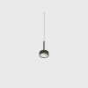 SOL MINI P NANO, D75mm, H135mm, 7W LED, 24°, 3000K, IP20, чорний/срібло (03.7531.7.930.BK/BZG)