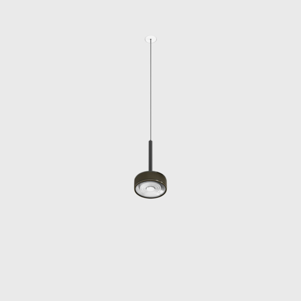 SOL MINI P NANO, D75mm, H135mm, 7W LED, 24°, 3000K, IP20, чёрный/бронза (03.7531.7.930.BK/BZG)